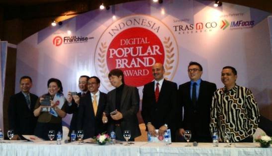 25 Brand Franchise Sabet Indonesia Digital Popular Brand Award 2016