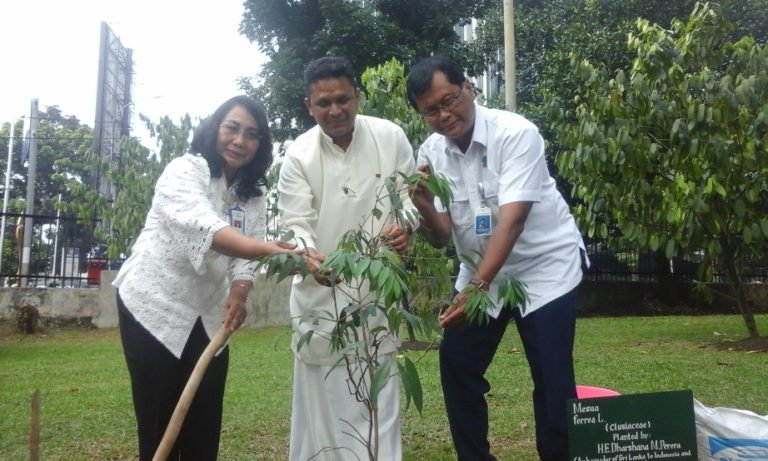 Penanaman Na Tree Tandai 65 Tahun Persahabatan Indonesia – Sri Lanka