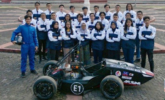 Tim Arjuna UGM Raih Dua Penghargaan Kompetisi Mobil Listrik Formula Dunia 2021