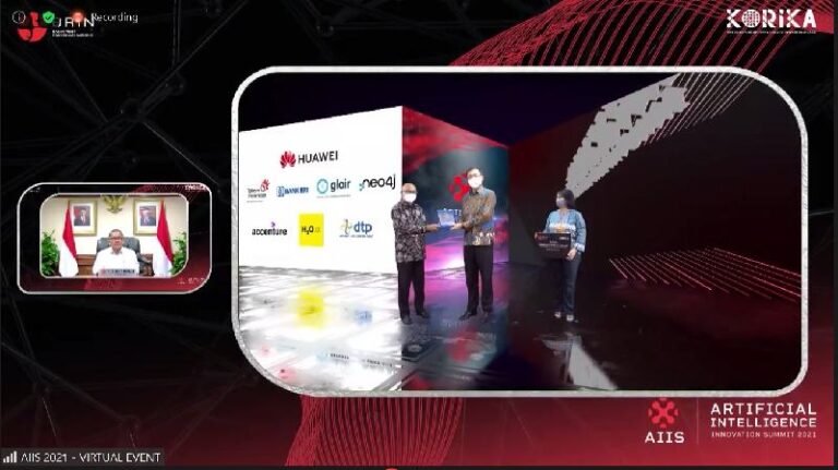 Konsisten Dukung Pengembangan Ekosistem AI, Huawei Indonesia Dianugerahi Penghargaan di AIIS 2021