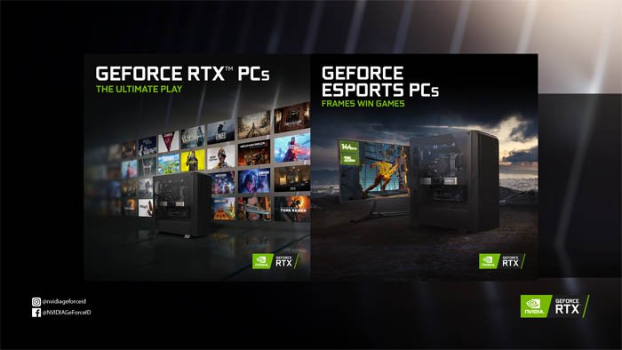 GeForce RTX PCs dan GeForce Esports PC, Hadirkan Performa Tinggi bagi Gamer dan Kreator