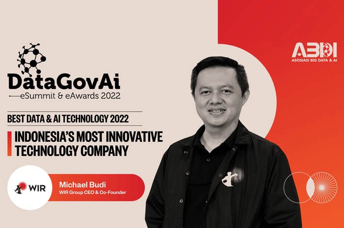 WIR Group Dinobatkan sebagai Indonesia’s Most Innovative Technology Company di Ajang DataGovAI Summit & Award 2022