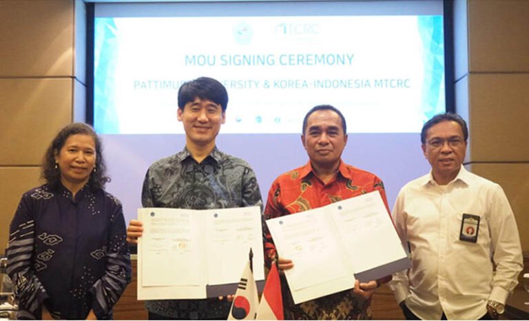 Perkuat Riset Kemaritiman, Korea-Indonesia MTCRC Tandatangani MoU dengan Universitas Pattimura