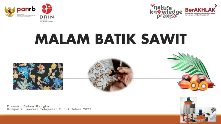 Malam Batik Sawit Raih Top 99 Inovasi KIPP 2023