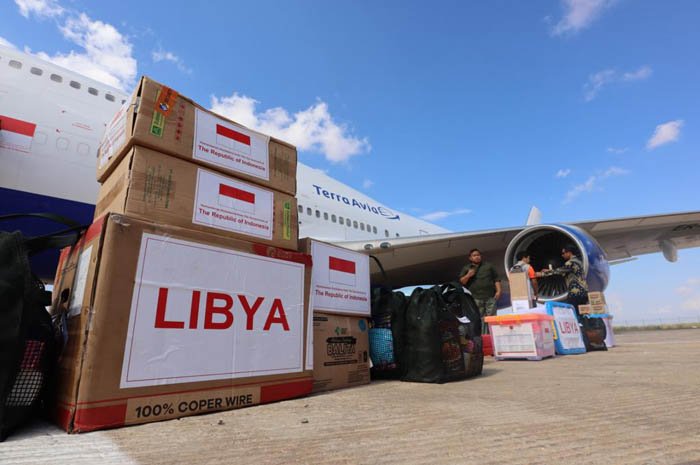 Lewati Jalan Berliku, Bantuan Kemanusiaan RI Tiba di Libya