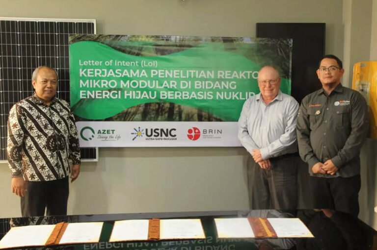 BRIN Bersama PT. Azet Surya Lestari dan USNC Kerjasama Kembangkan Micro Modular Reactor di Indonesia