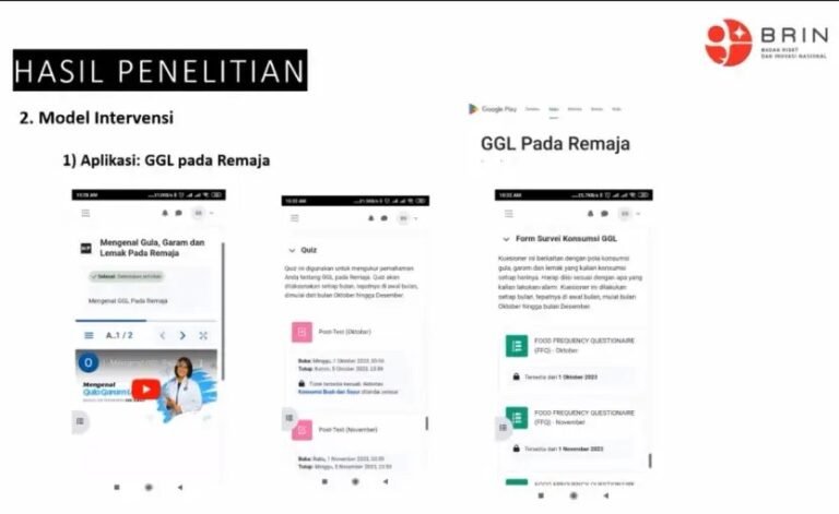 BRIN Kembangkan Aplikasi Berbasis AI untuk Kontrol Konsumsi Gula, Garam, dan Lemak