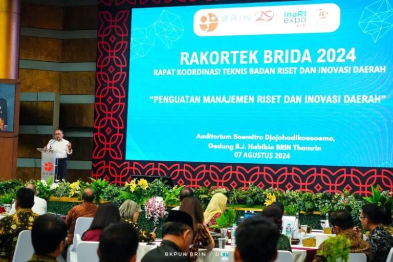 Dorong Penguatan Manajemen Riset dan Inovasi Daerah, BRIN Gelar Rakortek BRIDA/BAPPERIDA 2024