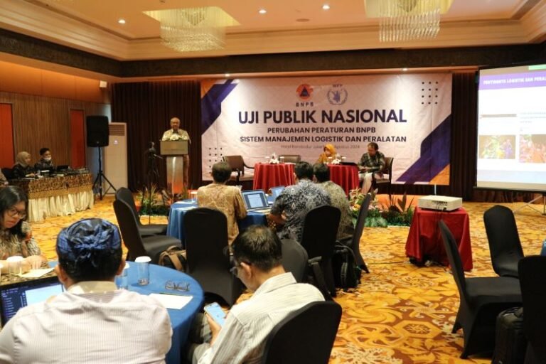 BNPB Gelar Uji Publik Sistem Manajemen Logistik dan Peralatan Tingkat Nasional