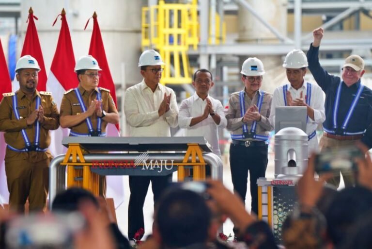 Tingkatkan Nilai Tambah Mineral, Presiden Jokowi Resmikan Produksi Smelter di Gresik