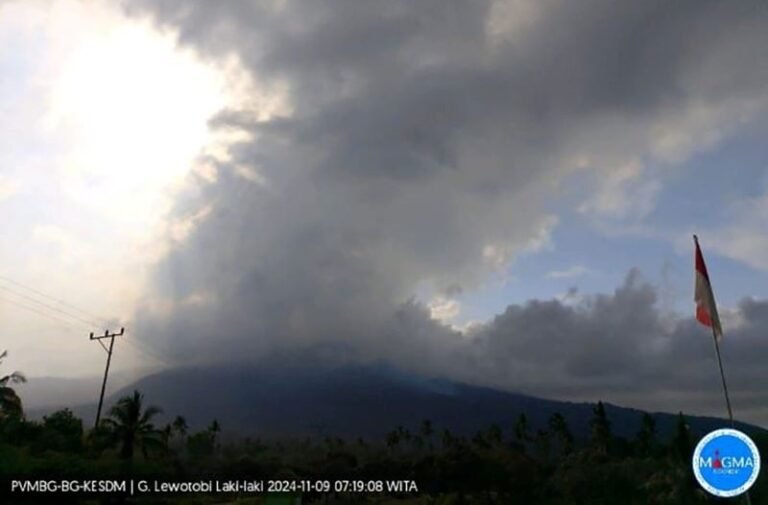 Badan Geologi Pertimbangkan Perluasan Radius Zona Aman Erupsi Gunung Lewotobi Laki-Laki