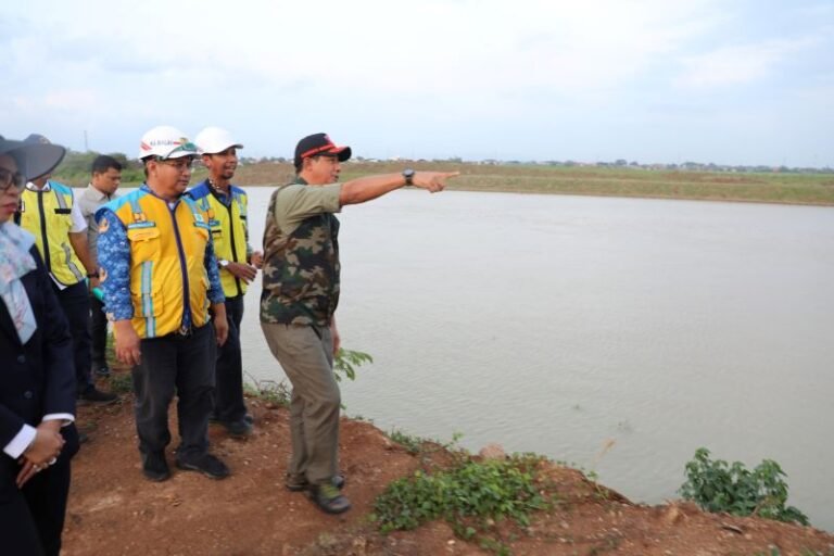 Kepala BNPB Tinjau Kondisi Tanggul Sungai Wulan di Demak