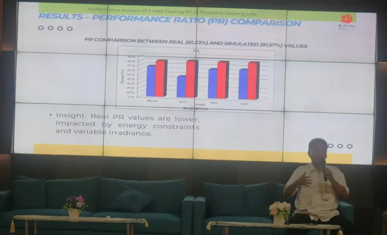 PLTS Apung On-Grid di BRIN Serpong Miliki Efisiensi dan Performa Baik
