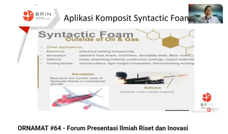 BRIN Kembangkan Hybrid Syntactic Foam untuk Drone dan Film Komposit Sagu Antimikroba