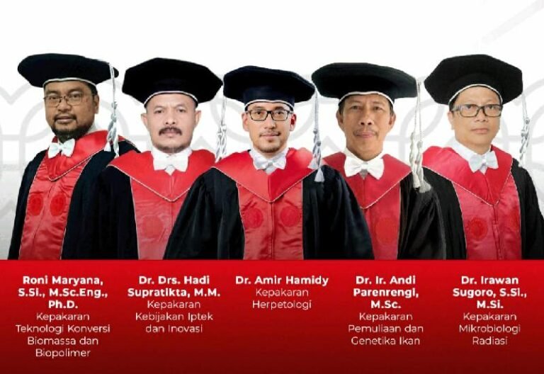 BRIN Kukuhkan Lima Profesor Riset, Ada Pakar Herpetologi hingga Mikrobiologi Radiasi