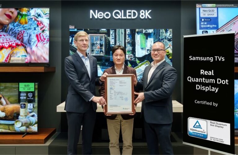 Samsung TV Tersertifikasi Real Quantum Dot Display dari TÜV Rheinland