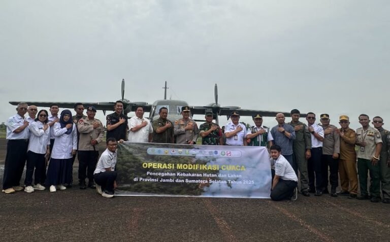 Antisipasi Kebakaran Lahan Gambut, BMKG Maksimalkan Operasi Modifikasi Cuaca di Jambi
