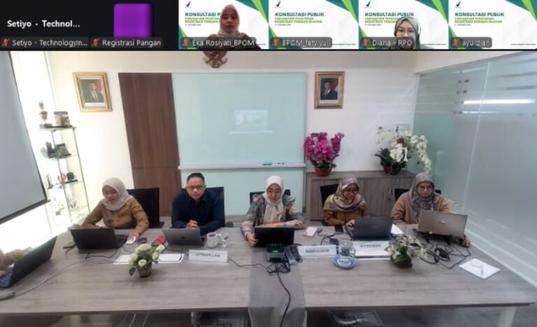 BPOM Gelar Konsultasi Publik Bahas Perubahan Peraturan Registrasi Pangan Olahan