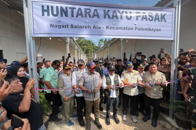 Percepat Pemulihan Pascabencana, Pemerintah Resmikan Hunian Sementara di Sumatera Barat