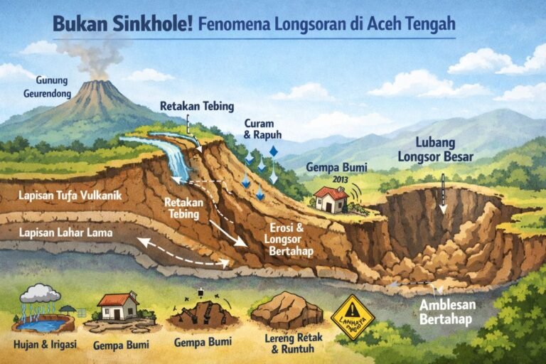 Bukan Sinkhole! Peneliti BRIN Ungkap Penyebab Lubang Besar di Aceh Tengah