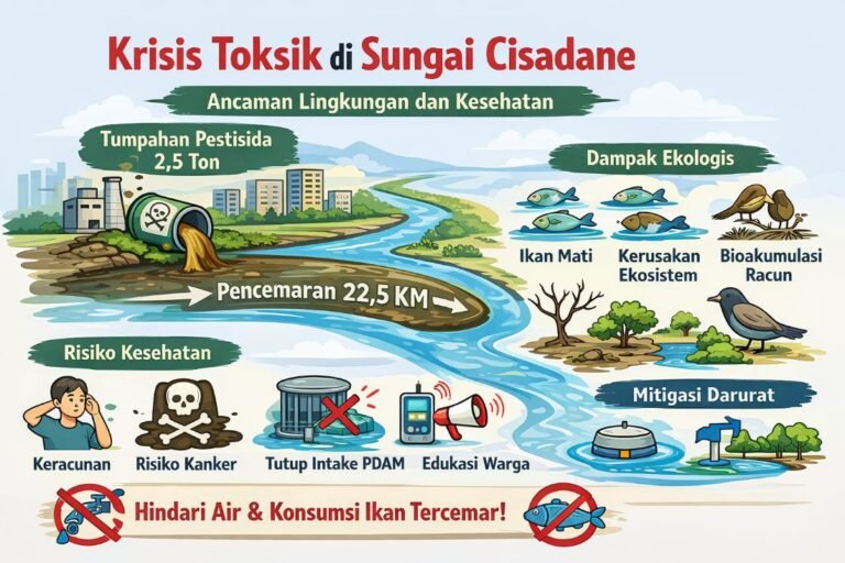Pencemaran Pestisida di Cisadane Meluas 22,5 Km, Peneliti BRIN Ungkap Strategi Mitigasi Darurat