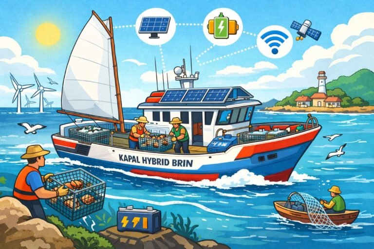 Tingkatkan Daya Saing Nelayan, BRIN Kembangkan Kapal Hybrid Hemat Energi