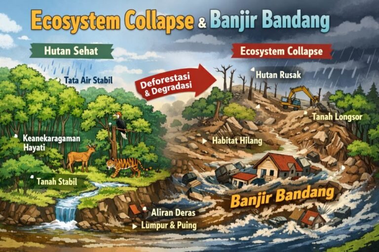 Peneliti BRIN Sebut Banjir Bandang sebagai Alarm Keruntuhan Ekosistem Hutan Indonesia
