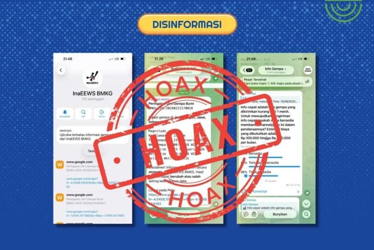 Waspada Disinformasi! BMKG Tegaskan Akun Telegram InaEEWS Palsu dan Ilegal