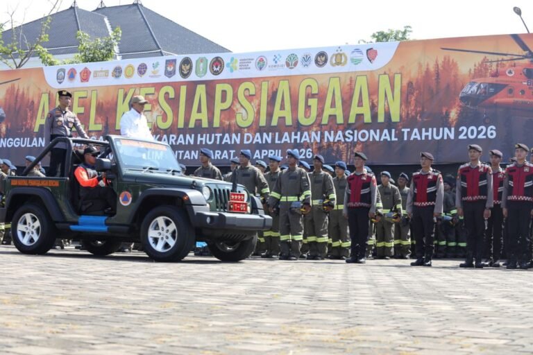 Hadapi Musim Kemarau, BNPB Gelar Apel Kesiapsiagaan Karhutla di Kalbar