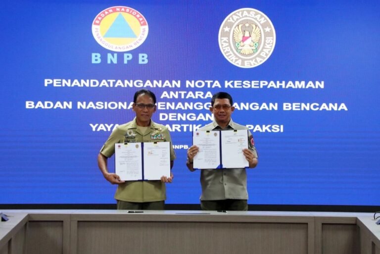 BNPB dan Yayasan Kartika Eka Paksi Jalin Kerja Sama Perkuat Penanggulangan Bencana Nasional