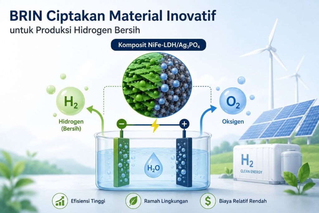 BRIN Kembangkan Material Inovatif untuk Produksi Hidrogen Bersih yang Lebih Efisien