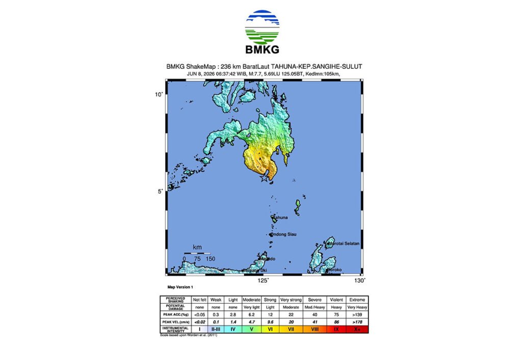 Pasca-Gempa Bumi M 7,7 Sulut: Kenaikan Muka Air Laut Terdeteksi, BNPB Imbau Warga Pesisir Tetap Tenang dan Jauhi Pantai