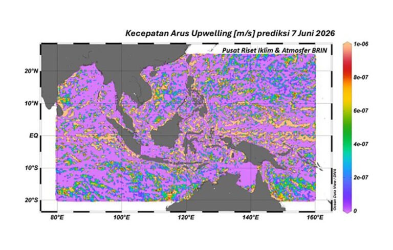 BRIN Deteksi Sinyal Awal Upwelling Musim Timur 2026 di Perairan Selatan Indonesia