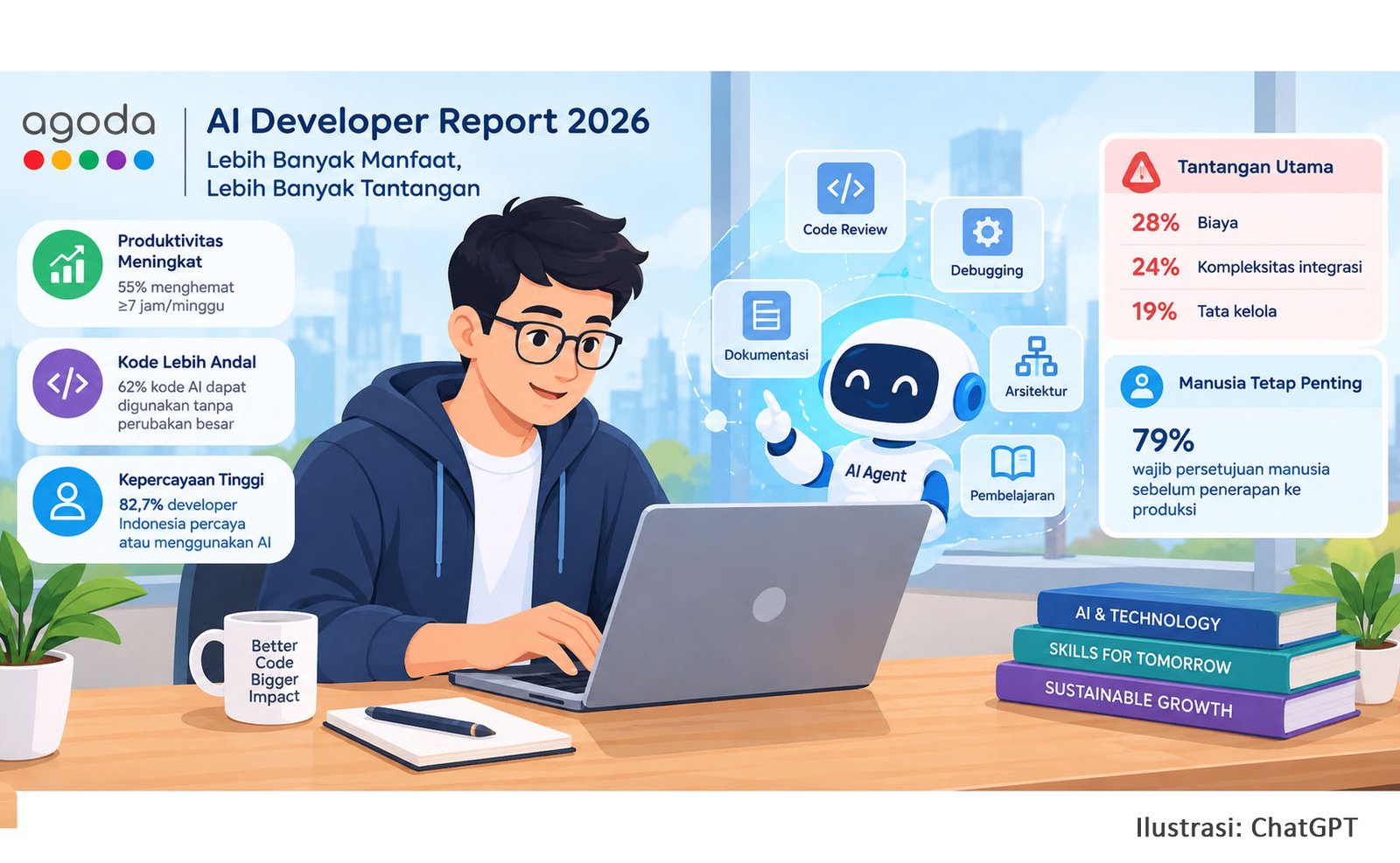 Laporan Agoda 2026: Kepercayaan Developer terhadap AI Meningkat, Biaya Jadi Tantangan