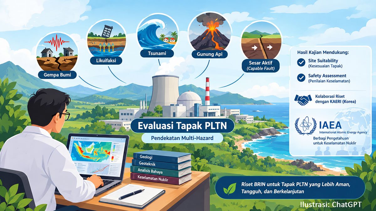BRIN Perkuat Evaluasi Tapak PLTN dengan Pendekatan Multi-Hazard